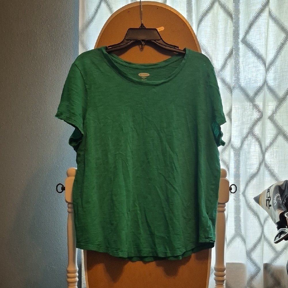Old Navy Vibrant Green Short Sleeve Tee